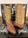 Black Jack Unique Tobacco-Colored Elephant Boots size 11D